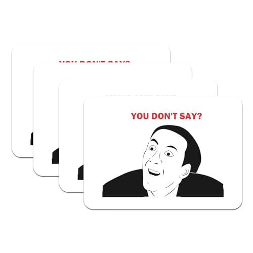 Set de table Nicolas Cage meme lavable pour protéger des taches de gras