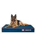 The Dog’s Bed Orthopaedic Dog Bed XL Blue with Red Trim, USA Flag, Pain Relief for Arthritis, Hip & Elbow Dysplasia, Post Surgery, Waterproof Washable Cover