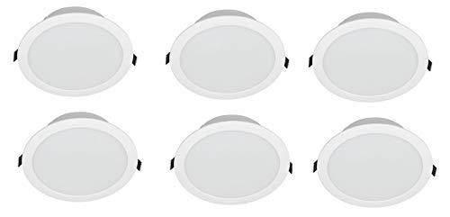 Image of Philips 10-Watt Smart Wi-Fi LED Ceiling Lamp Downlighter WiZ Connected (Shades of White + Dimmable + Pre-Set Modes) (Compatible with Amazon Alexa and Google Assistant) (Pack of 6)