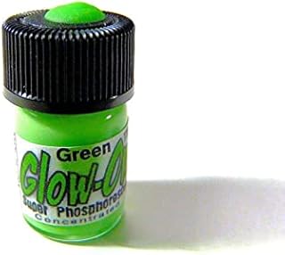 GLOW-ON GREEN COLOR, Super phosphorescent Gun Night Sights Paint. Small 2.3 ml. vial. Green day color/Green Glow. Concentrated super bright long lasting glow.