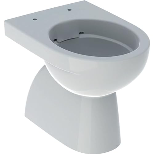Geberit Renova WC au sol, chasse deau basse, sortie verticale, forme partiellement fermée, Rimfree, 500.399.01.2, Couleur: blanc