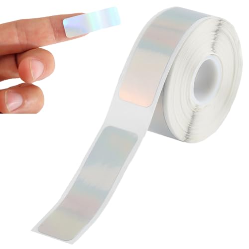 GORGECRAFT 280 Rollo de Cinta para Impresora Láser de 2 Rollos de 12mm×40mm Papel para Impresora de Etiquetas Calcomanía Térmica Impresión Holográfica Etiquetas de Almacenamiento para Calcomanía