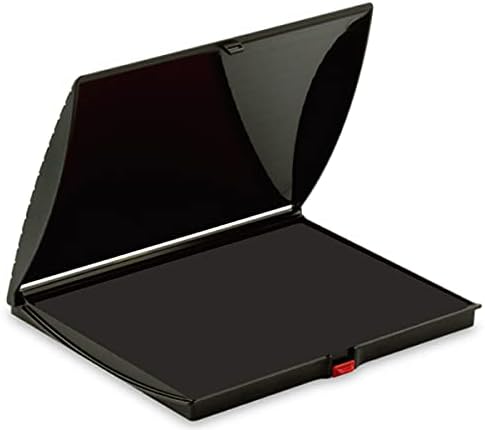 Veltec Premium Quality Felt Rubber Stamp Ink Pad, Large 5" x 7", Durable Lightweight (Black)