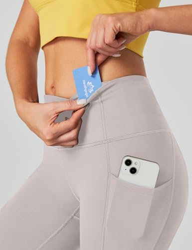 Image of Heathyoga Capri Leggings for Women High Waisted Capri Leggings with Pockets for Women Tummy Control Yoga Pants Women