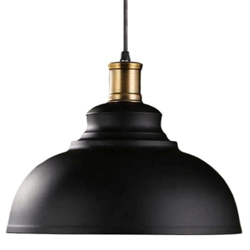 Lámpara colgante de hierro industrial en forma de cuenco para techos de balcones