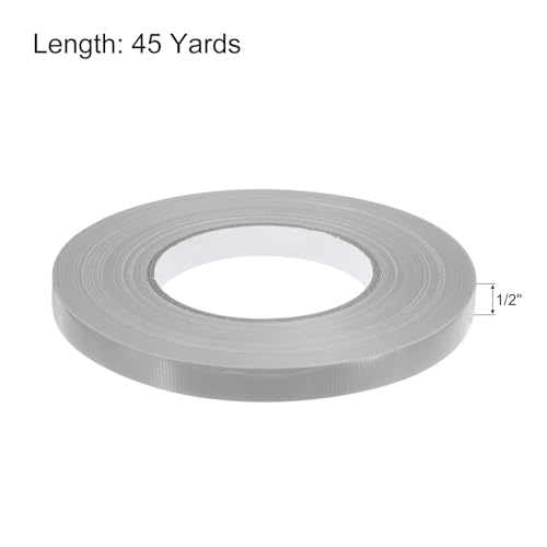 Image of MECCANIXITY Colorful Craft Gaffers Tape Rolls Grey 1 /2 inch X 45 Yards Matte Gaffers DIY Photo Albums for Gifts Decoration Backdrop Cables Floor Taping 1 Pcs