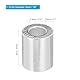 sourcing map 1/4 6mm Aluminum Quetschhülse Einzelne Runde Aderendhülse für Drähte Kabelleitung Ende Silber 25Stk