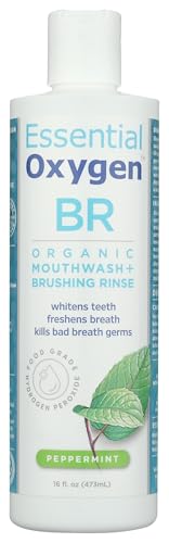 Essentialoxygen Organic Peppermint Brushing Rinse, 16 Fz