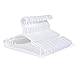 sfesnid Lot de 40 Cintres Vêtements pour Enfants Bébés en Plastique de Stockage Cintres pour la Longueur de 27cm avec 3 Chaînes de Cintres en Plastique