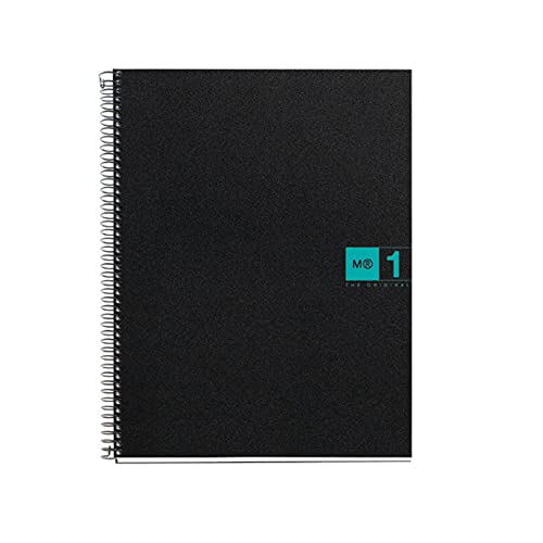 M. Rius - NoteBook Gennaio 80 fogli, 70 g, micro PP, banda turchese (2476)