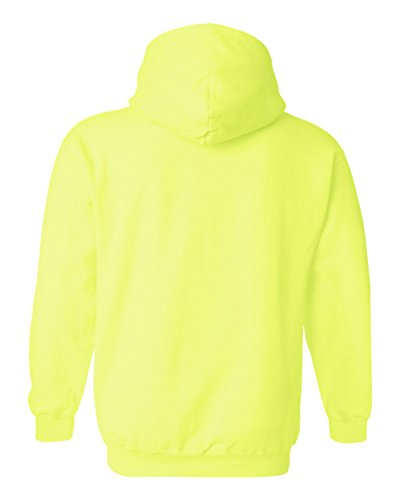Image of Gildan Ultra Blend Pullover Hooded Sweatshirt, Safety Green, L