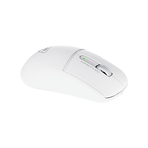 Turtle Beach Burst II Air - Souris Gaming sans Fil 2,4 GHz : ultralégère avec 47 g, Touches optiques, symétrique, capteur Optique 26 000 PPP, Bluetooth, autonomie 120h, câble USB-C - Blanc