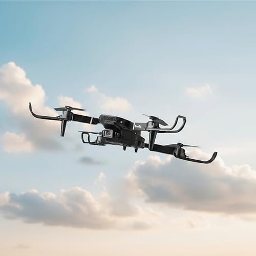 Image of Foldable Drone with 4K Camera | Portable WiFi Mini Drone with Camera for Kids & Adults | Gesture Selfie, Live Video, Altitude Hold, One Key Takeoff, 360 Flips