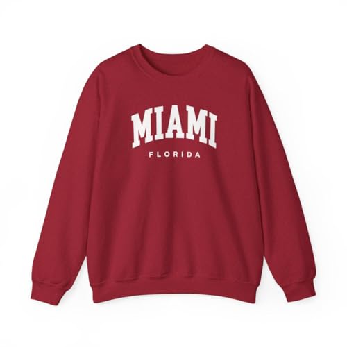 Miami Florida Adult Unisex Crewneck Sweatshirt