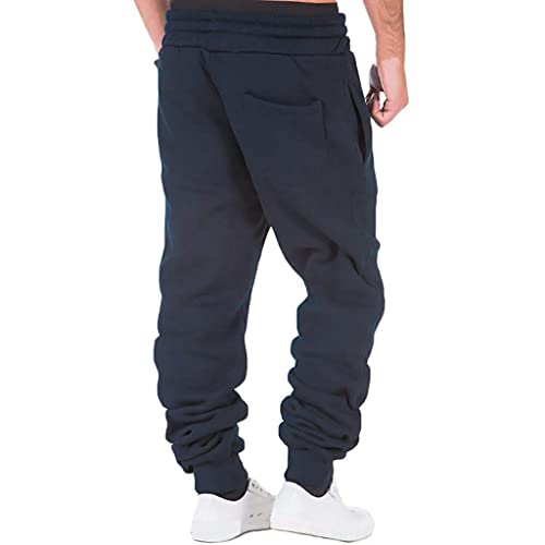Calça cargo masculina casual com cordão atlético jogger calças esportivas ao ar livre caminhadas cal