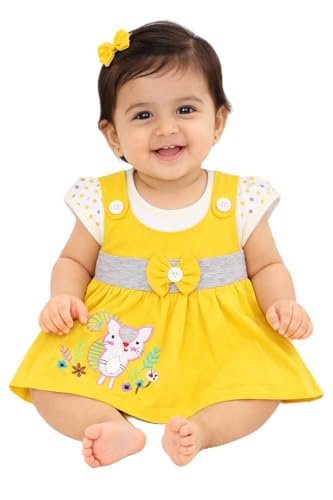 Image of NammaBaby Baby Girl's A-Line Mini Frock Dress (Pack of 1)