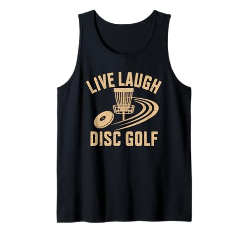 Live Laugh Disc Golf Vintage Flying Disc Sport Disc Golf Canotta