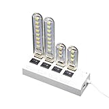 20Pcs/Lot 3LEDs 8LEDs Mini Usb Led Book Light Desk Night Reading Bulb Camping Lamp For Power Branrk Laptop Pc Tv New 2025 Arrival High Reliable Electronic Component, Precision, Stable Performance