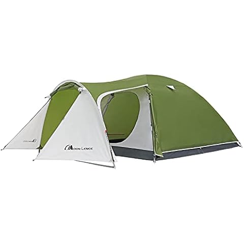 Moon Lence Camping Tent 4 Person Tent Waterproof Outdoor Double Layer with Screen Room and 2 Large Doors Portable Lightweight for Family,Outdoor Camping Hiking Cover