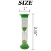 TIHOOD 24PCS Sand Timer Assortment Plastic Sand Clock Timer 30s / 1min / 2mins / 3mins / 5mins / 10mins for Adult Kids in Classroom Kitchen Games Office Multicolor