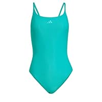 adidas Women/'s ICONISEA Ribbed Padded Thin Straps Swimsuit 28"