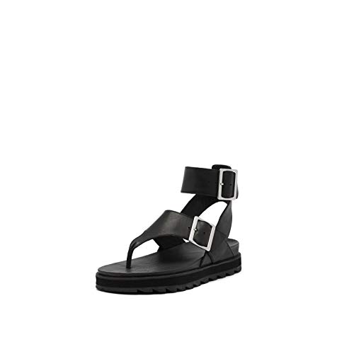 SOREL Women's Roaming T-Strap Sandals - Black - Size 6.5