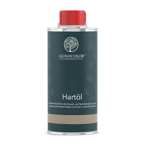 Lignocolor Hartöl - spezielles Holzöl zur Behandlung von Hölzern im Innen- & Außenbereich (250 ml, Natur transparent)