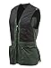BERETTA Chaleco de tiro unisex universal para hombre y mujer, verde/negro, para tiro y esquí
