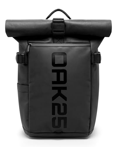 Imagen de OAK25 Mochila Rolltop Reflectante Mujeres y Hombres Luminite Rolltop Lite Roll Top Mochila para Trabajo Universidad Ciclismo Compartimento para Portátil 16 Pulgadas Daypack 19L