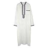 Lmdudan 2026 Middle East Arab Robes for Men Muslim Thobes - Long Sleeve Loose Hood Long Gown Dress Muslim...