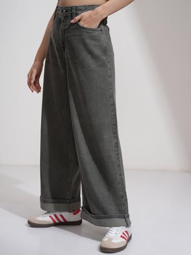 Image of Tokyo Talkies Women Cotton Baggy Jeans | Machine wash
