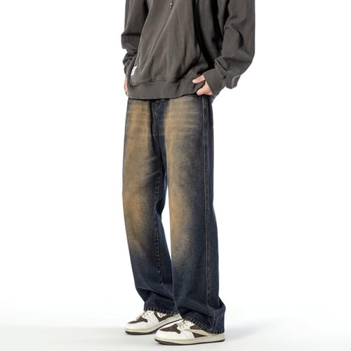 Jeans Pants Trousers Denim Spring and Autumn High Street Loose Men's Classic Retro Washed Wide Leg4