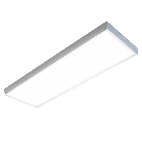 LUXULA LED Deckenleuchte lang 120cm - 36W, 6000K Kaltweiß, 3600lm – LED Panel 120x30cm inkl. 230V Netzteil – Flache Deckenlampe für Büro, Küche, Badezimmer - 120x30x6,4cm LUXULA LED Deckenleuchte lang 120cm - 36W, 6000K Kaltweiß, 3600lm – LED Panel 120x30cm inkl. 230V Netzteil – Flache Deckenlampe für Büro, Küche, Badezimmer - 120x30x6,4cm