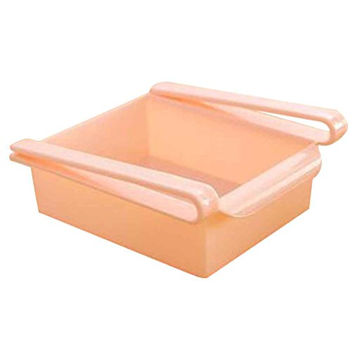 Lorjoy 1pc / 4pcs Fefrigerator Diapositivas Estante de Almacenamiento de cajón Tipo de almacenaje del Organizador estantes