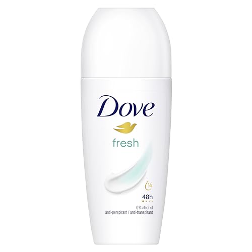 Dove Fresh Anti-Perspirant Roll On deodorant with ¼ moisturising cream for 48-hour protection and underarm care 50 ml