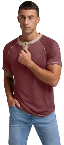 Image of Sailwind Mens Henley Long /Short Sleeve T-Shirt Cotton Casual Shirt