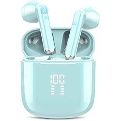 Aldi Auriculares Inalámbricos 2023 Auriculares Bluetooth 5.3, Auriculares Inalámbricos con 4 Mic Cancelación de Ruido Llamadas en HD, In Ear Cascos Inalambricos HiFi Estéreo, IP7 Impermeable Control Táctil 25H Audifonos(Azul)