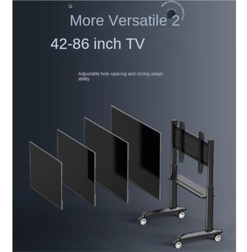 Soporte móvil para TV de 42-86 pulgadas con altura ajustable miniatura 4