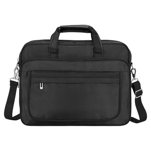 uxcell 15.6 Inches Laptop Bag Case, Water-Resistant Laptop Briefcase, Black