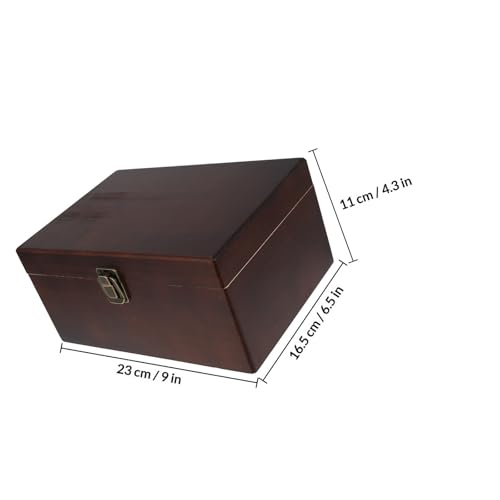 Boîte en bois marron pour ne plus perdre vos bijoux et ranger le bureau à domicile