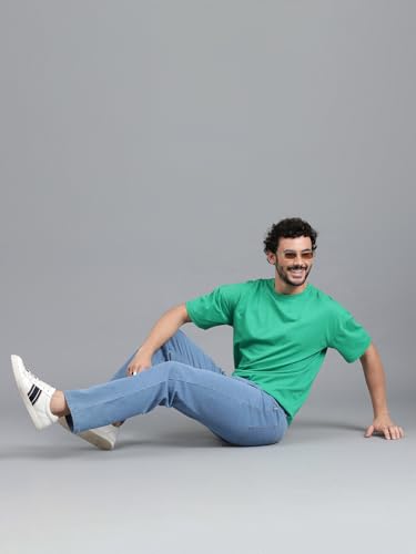 Image of KOTTY Men's Solid Straight Fit /Skinny Fit /Relaxed Fit Comfortable and Strechable Stylish Looking Jeans