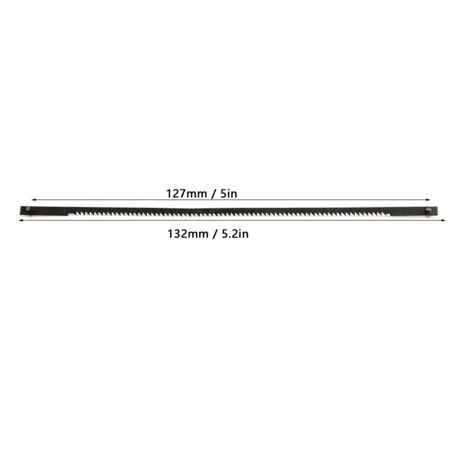 Hojas de Sierra caladora for Cortar Metal, 12 Unidades, 132 mm, Acero al Carbono, 18 Dientes, Sierra recíproca Curva, Herramienta de corte/13673