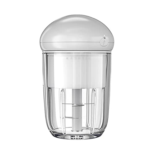 shisipq Procesador de alimentos automático de 280 ml 丨 Trituradora multifunción inalámbrica USB con taza de vidrio para cocinar * 2 丨 Portátil pequeño para uso doméstico 丨 Utensilios de cocina desmont