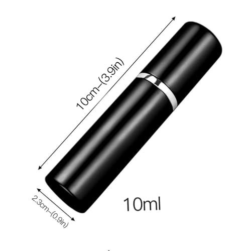 QUXVUIS 5 Stück Zerstäuber Tragbare 10ml Mini-Sprühflasche Pumpenkoffer Leere nachfüllbare Sprüher Kosmetikbehälter Reise