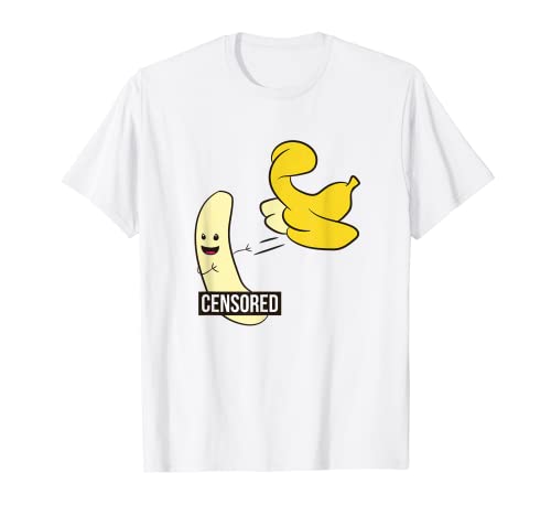Funny Banana Striptease Naked Banana Adult Humor Banana T-Shirt