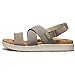 KEEN Women's Elle Criss Cross Premium Comfortable Fashion Casual Wedge Sandals, Brindle/Birch, 10.5
