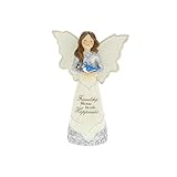 Pavilion Gift Company - Friendship - 5.5' Angel Figurine Religion Faith Religious Faithful Friends Friendship Best Friend Bestie Blue Jay Home Decor