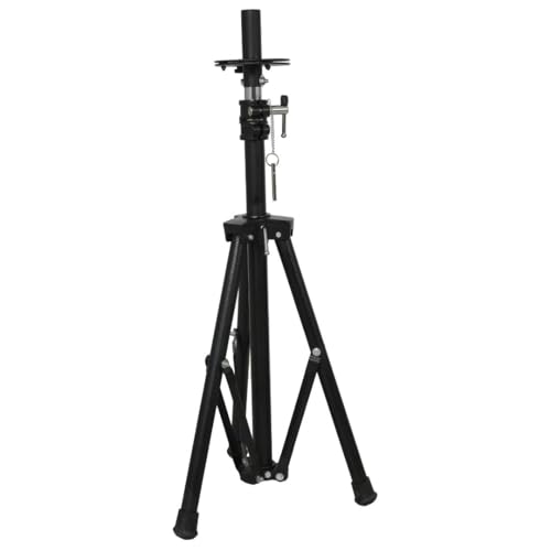 kh DJ Speaker Box Stand Heavy Duty Tripod – Adjustable Height Bla...