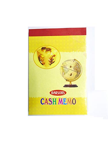 Barsons Currency or Credit Memo Book with 50 Pages with Duplicate Page (Size: 185 cm x 123 c m) – Pack of 4 with Carbon Copy