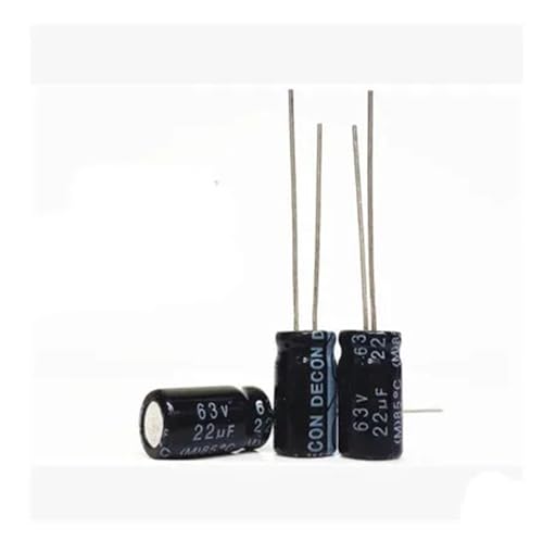 Condensateur électrolytique 63V 22µF radial contre les bruits parasites de circuit, 100 pièces